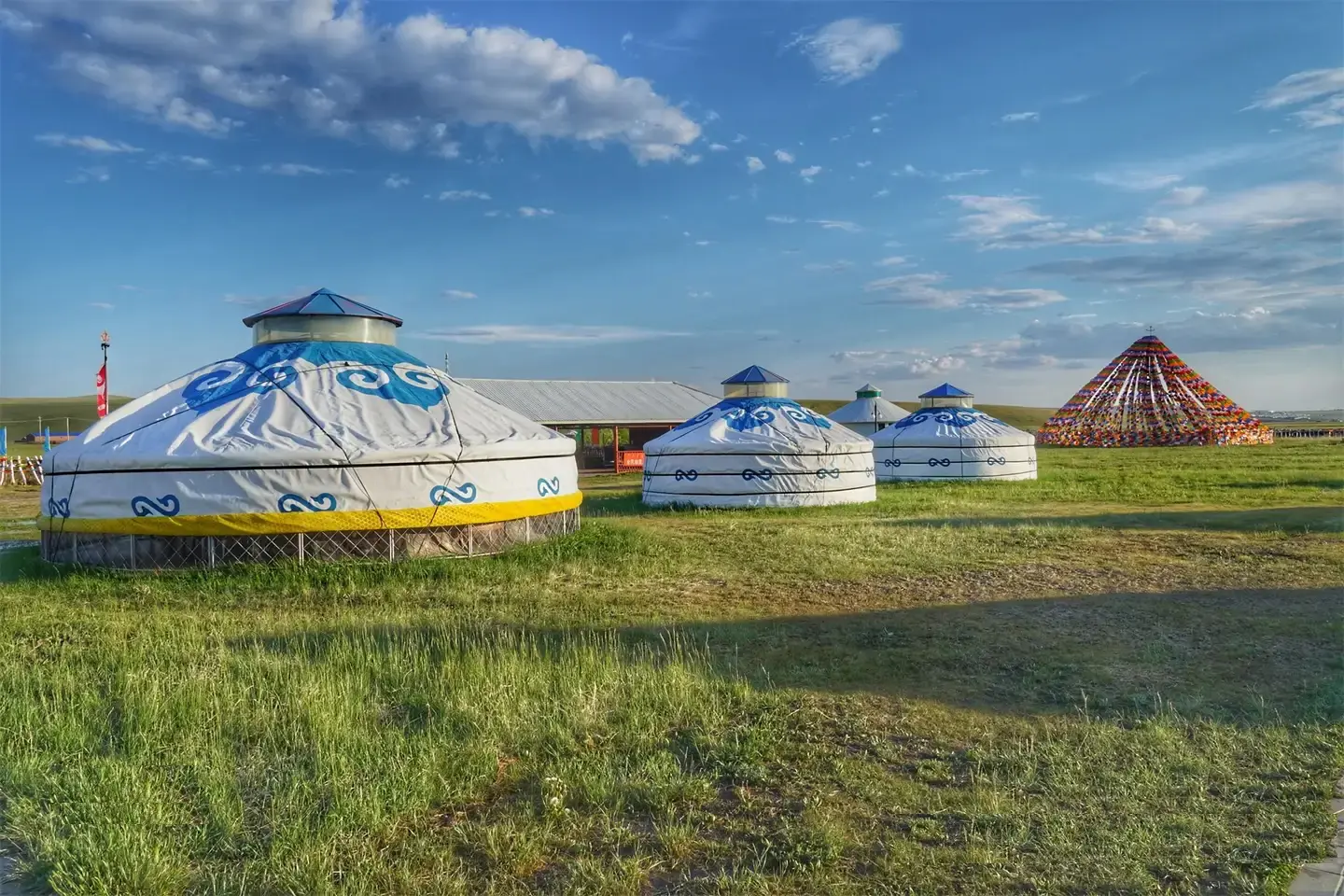 hulunbuir grassland mongolian yurt