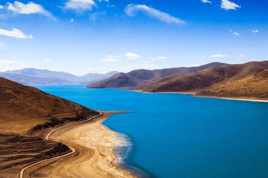 View of Yamdrok Lake