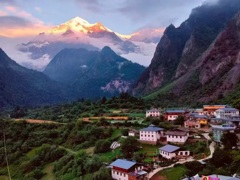 Sunrise at Yubeng Lower Village