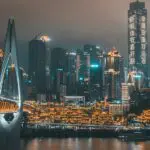 Evening Hongya Cave at the Yangtze River Bank – Chongqing