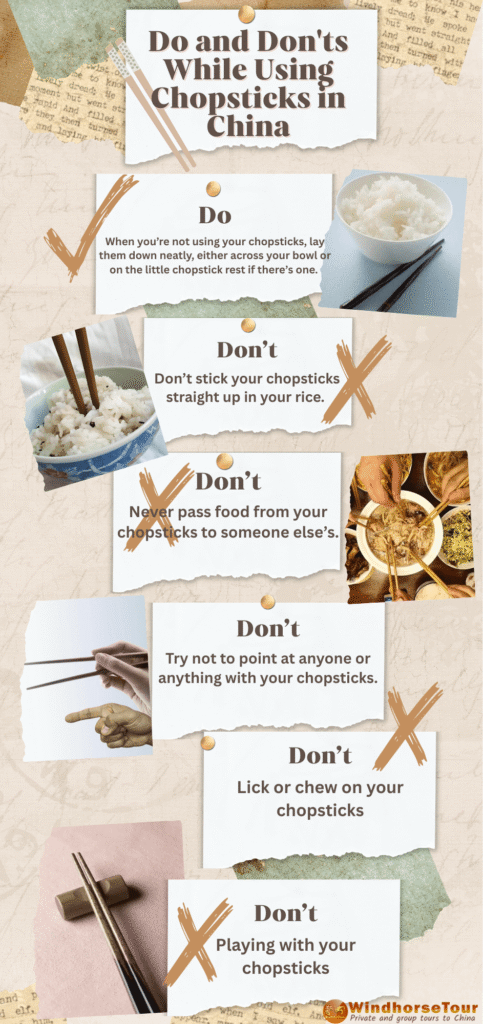 Do and Don'ts While Using Chopsticks in China
