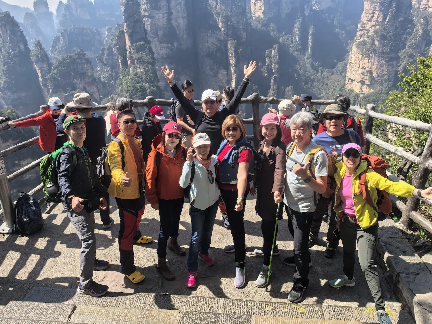WindhorseTour travelers at Zhangjiajie National Park
