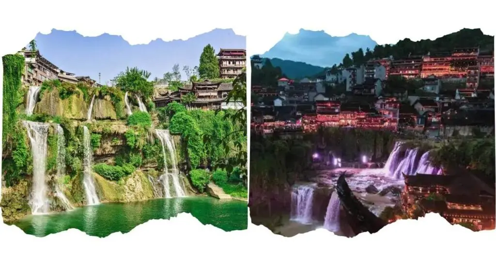 Furing Ancient Town day & night