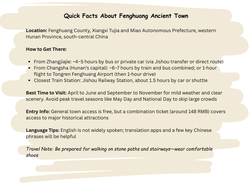 Fenghuang (Phoenix) Ancient Town (Hunan Province)