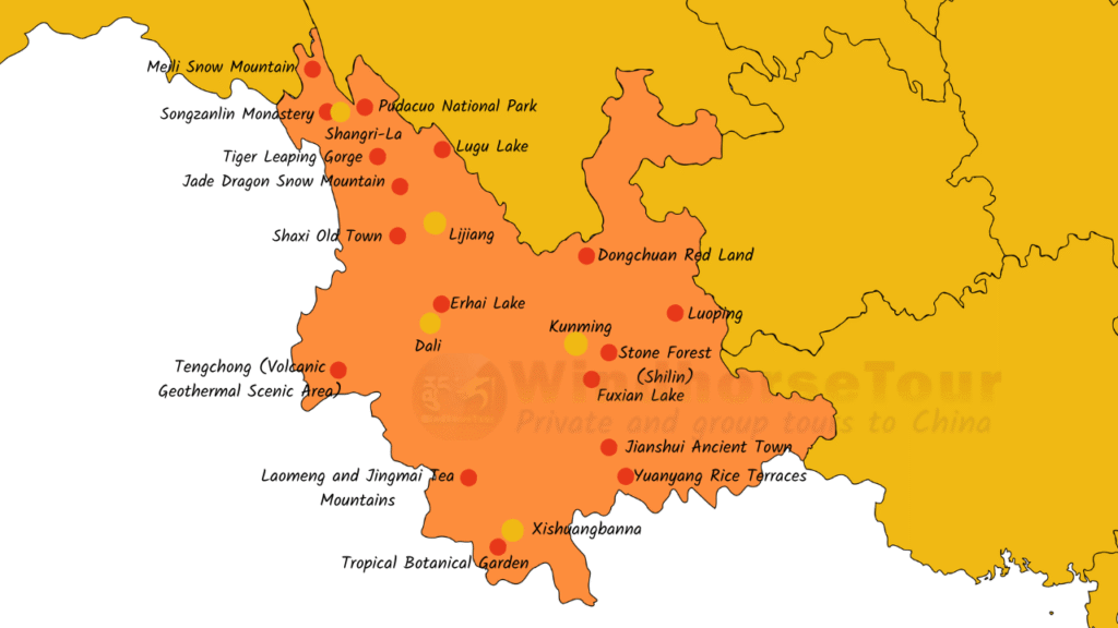 Yunnan Major Tourist Destinations