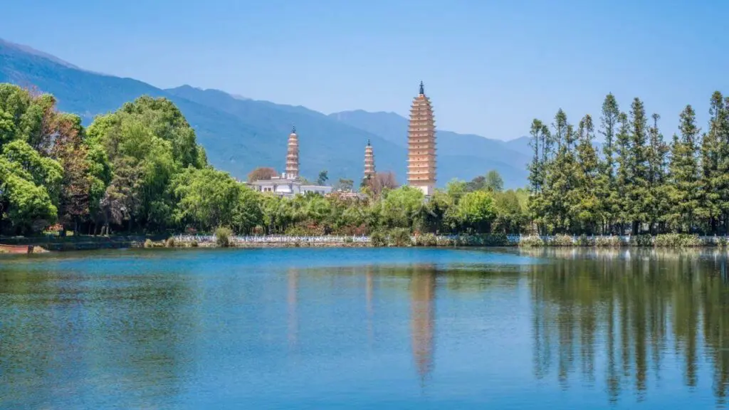 Three Pagodas in Dali