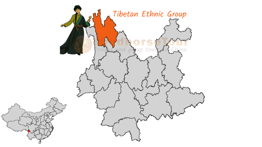Tibetan Ethnic Group living location in yunnan
