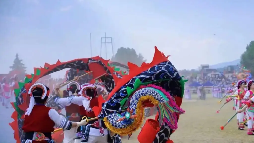 Third Month Fair of Bai Ethnic Group performance