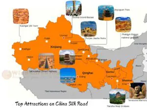 China Silk Road top attractions map