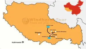 Day trip attractions around Lhasa city