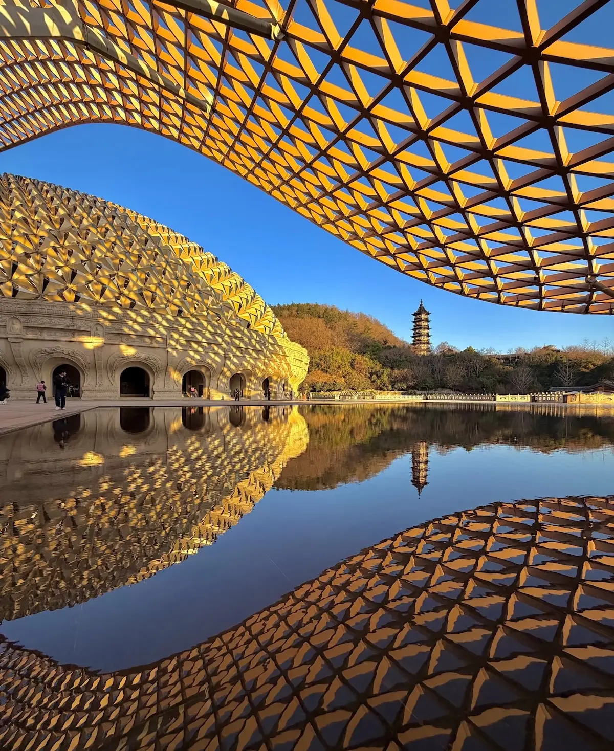 Usnisa Palace at Niushou Mountain Cultural Park in Nanjing