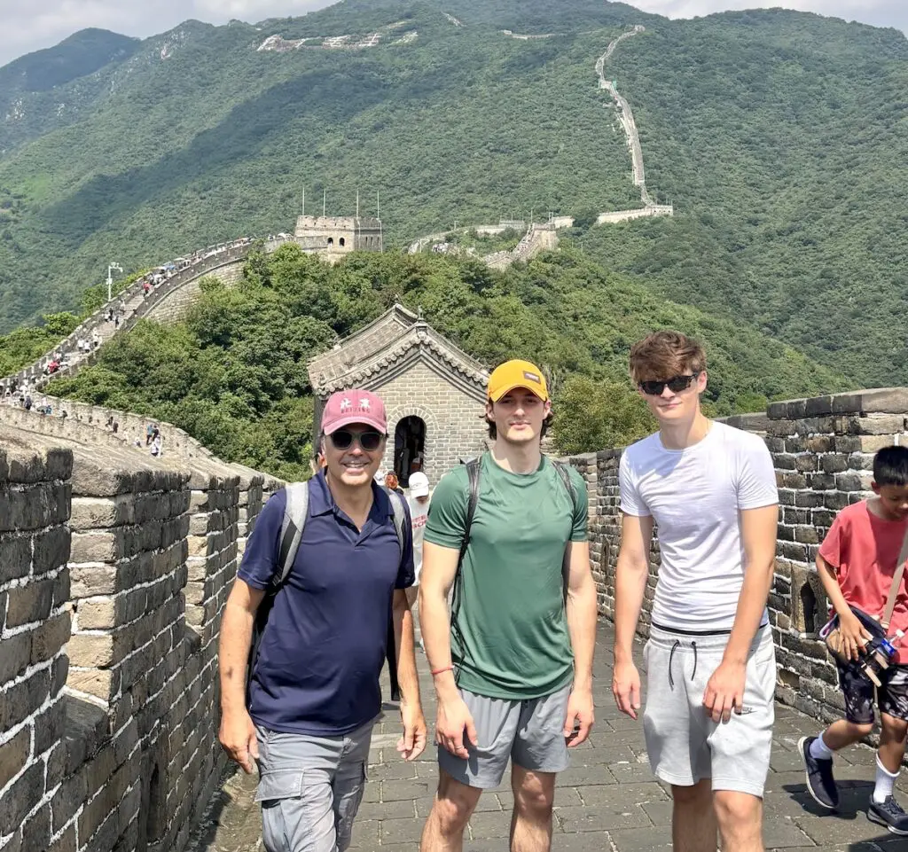 WindhorseTour travelers on a private China tour at the Great Wall