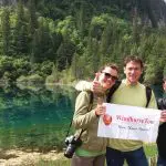 WindhorseTour travelers at Jiuzhaigou National Park