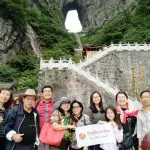 WindhorseTour Travelers Near Tianmen Cave, Zhangjiajie