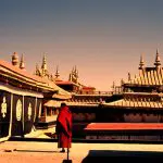 Golden Roof of Jokhang Temple Lhasa Tibet