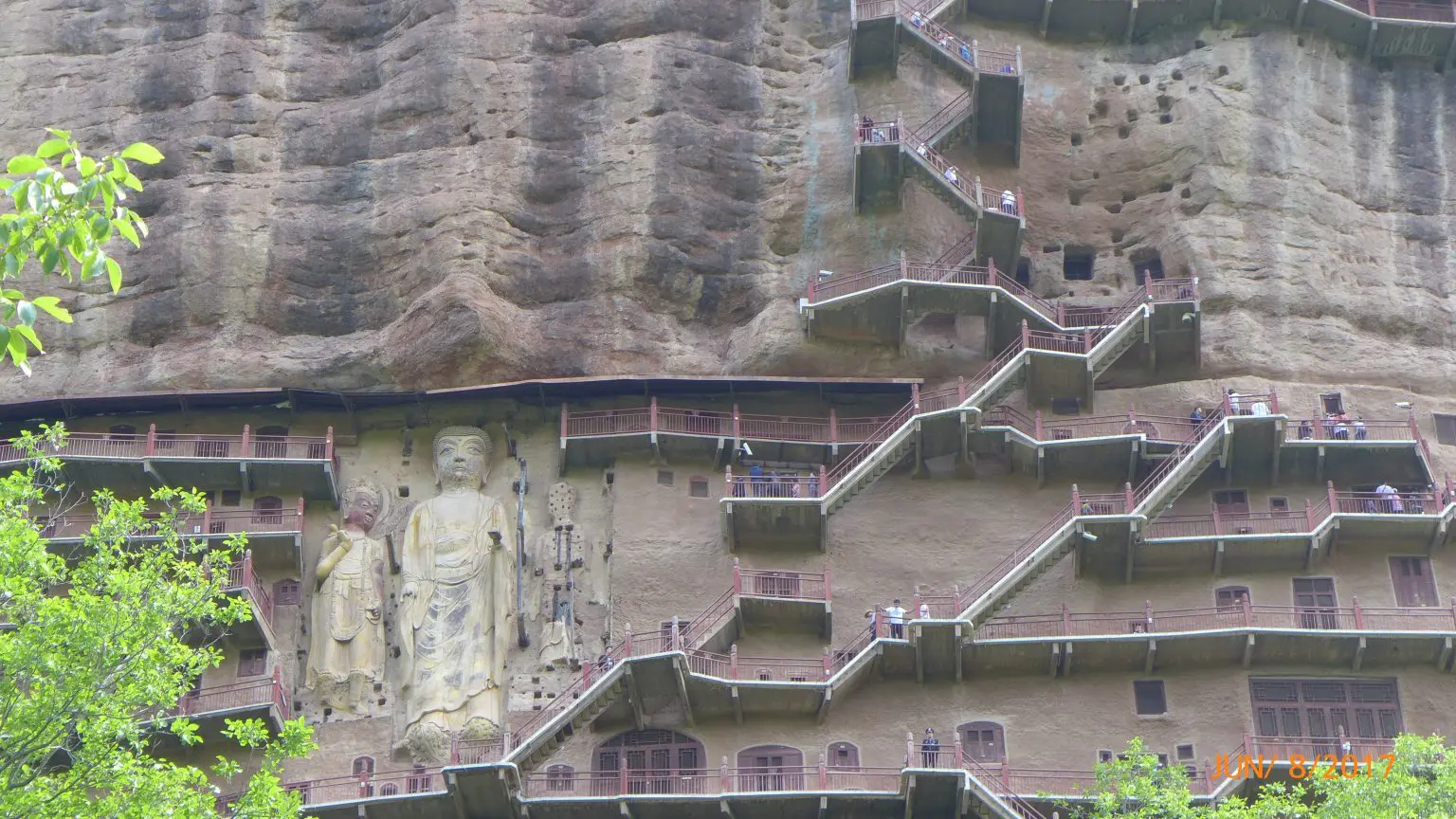 Maijishan Grottoes in Tianshui on the china silk road