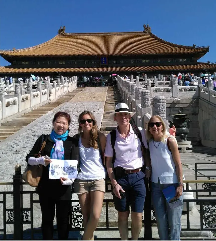 Manuel Photo Taken in Front of Forbidden City 