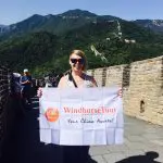 Sarah at Beijing Mutianyu Great Wall