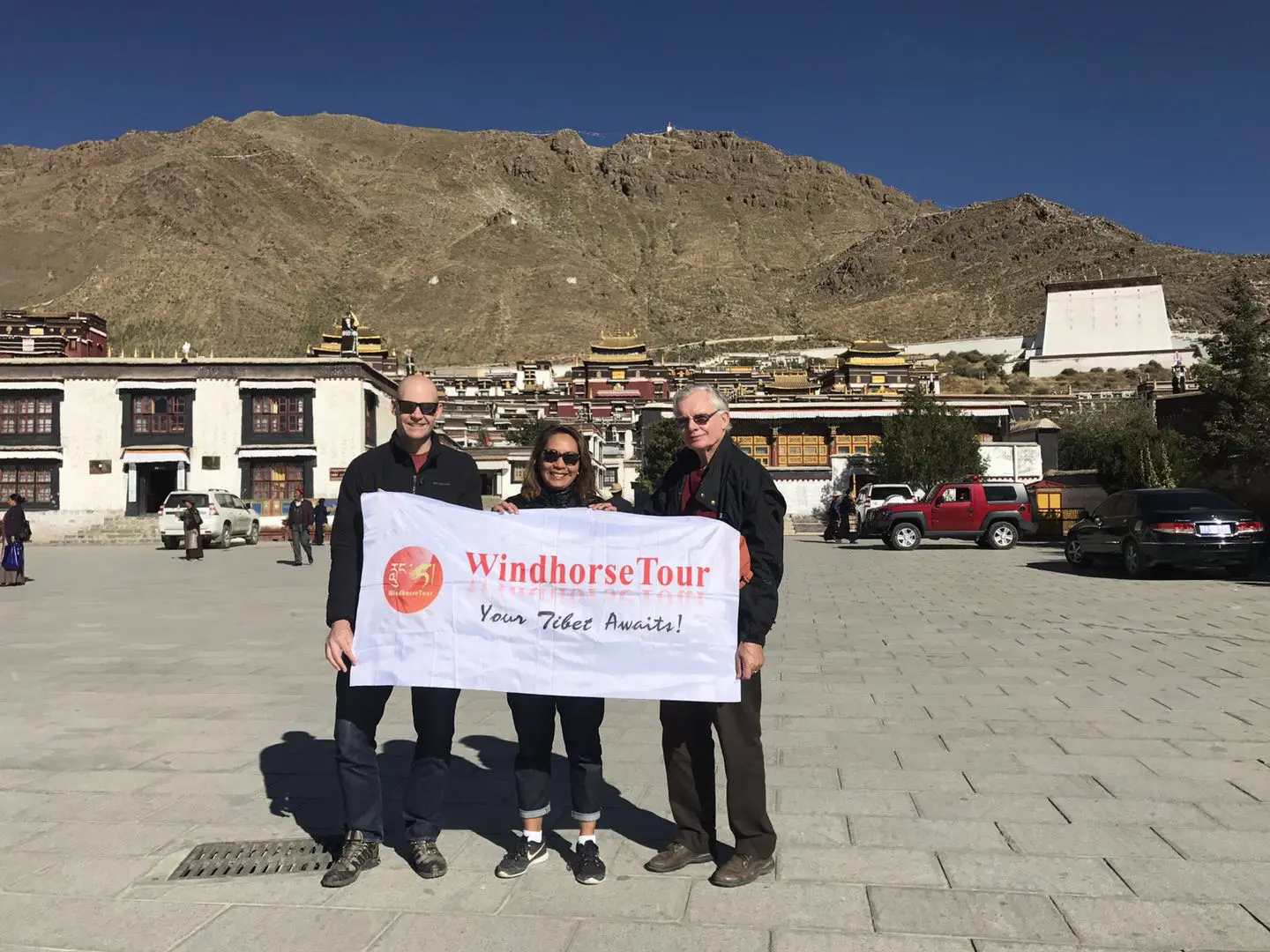 WindhorseTour Travelers at Tashilhunpo Monastery in Shigatse, Tibet