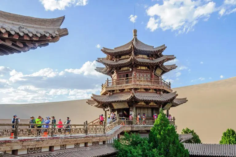 Gorgeous Crescent Lake in Dunhuang