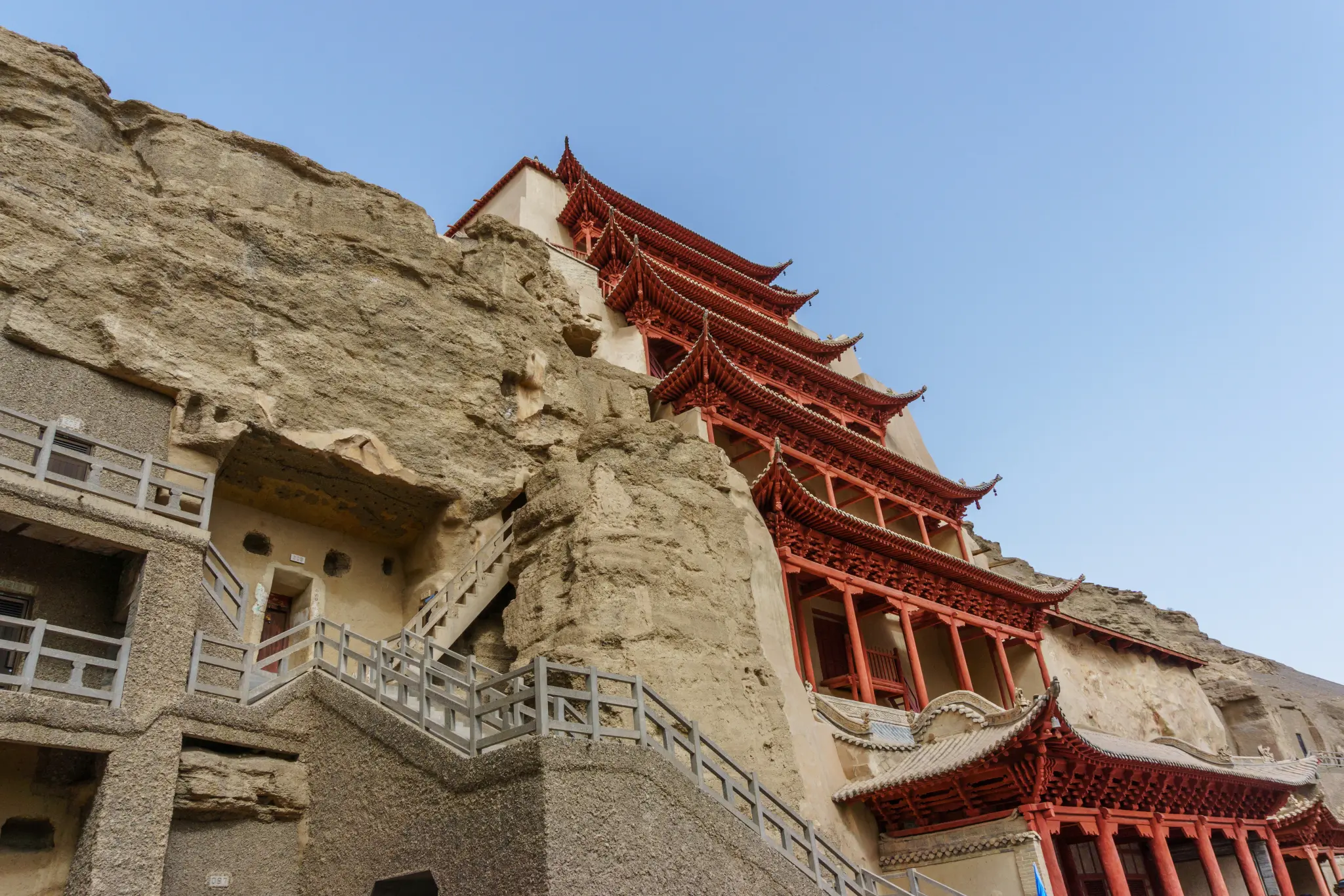 Impressive Cave Network of the Mogao Grottos in Dunhuang