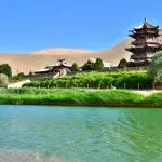 The Beauty of Dunhuang’s Crescent Lake in the Summertime
