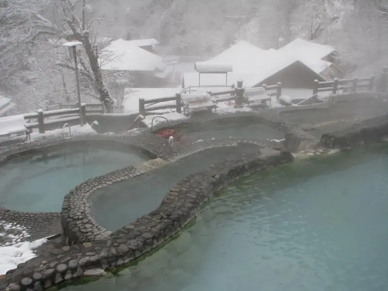 Hot-spring at Hailuogou glacier