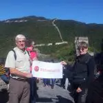 WindhorseTour happy travelers at Mutianyu Great Wall in Beijing