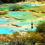 Five Colored Pond at Huanglong National Park Sichuan
