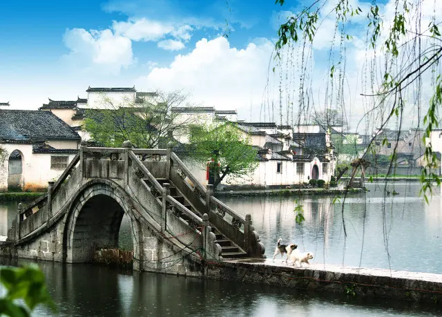 Traditional Hongcun Village near Mount Huangshan