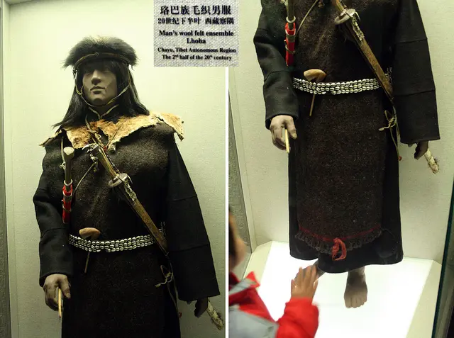 Lhoba people men clothes