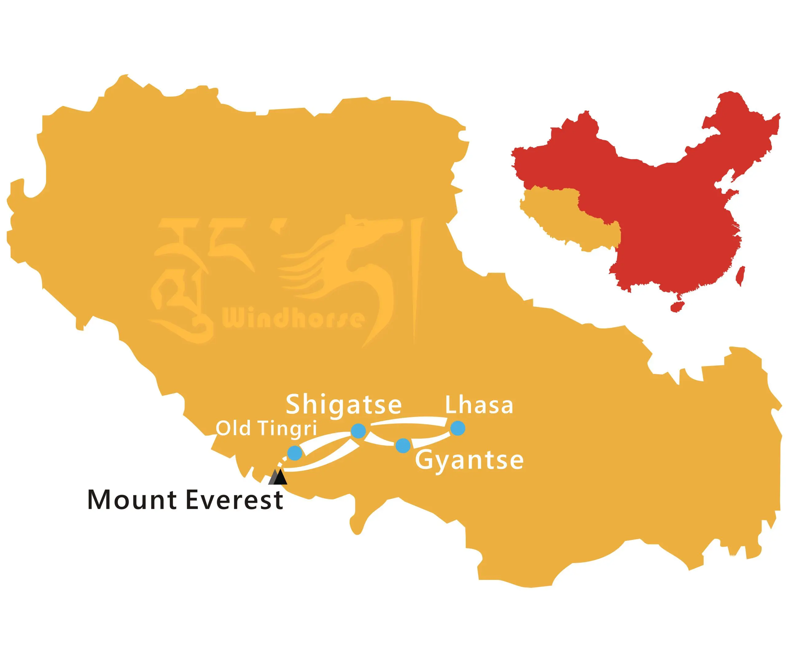 Mount Everest Trekking Tour Map