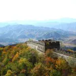 Mutianyu Great Wall in Autumn, Beijing China