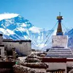 Rongbuk Monastery near Mount Everest