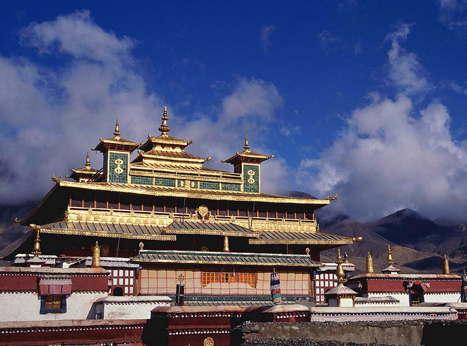 Tibet Samye Monastery, the first Buddhist monastery in the Tibet