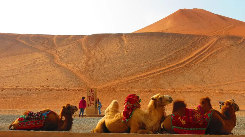 The Flaming Mountains in Turpan on a Silk Road Adventure Tour