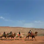 Traveling Along the Flaming Mountains in Turpan