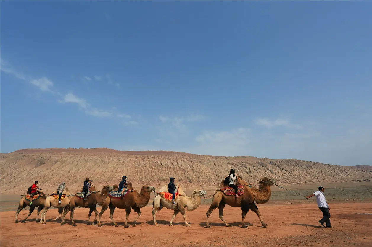 Traveling Along the Flaming Mountains in Turpan