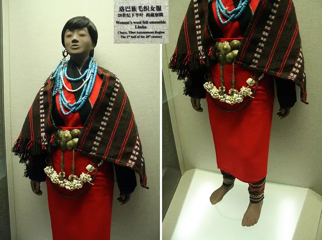 Lhoba people women clothese