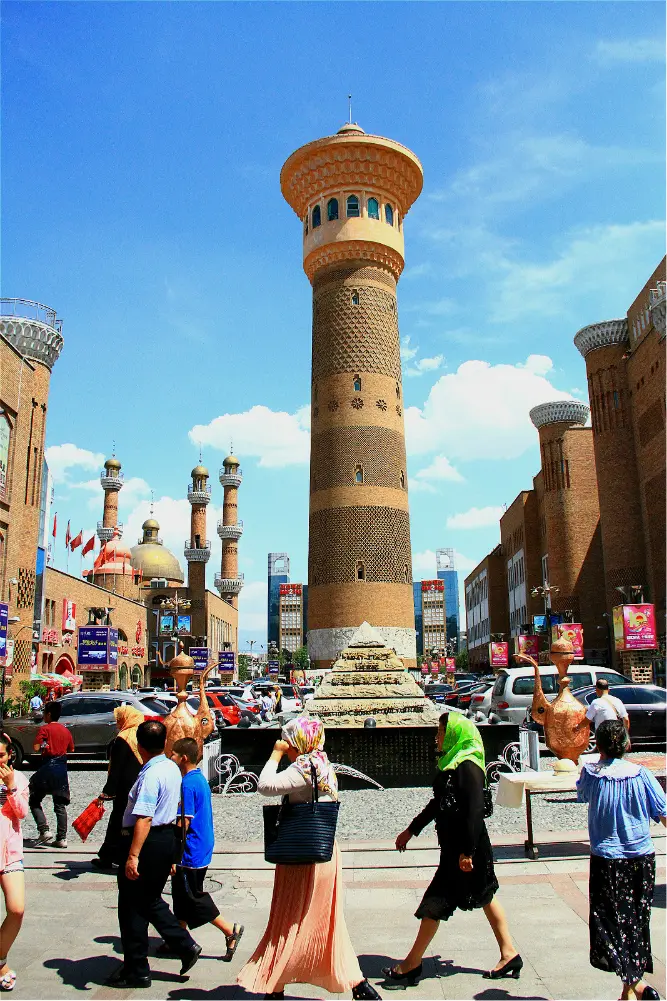 The Bustling Xinjiang Grand Bazaar