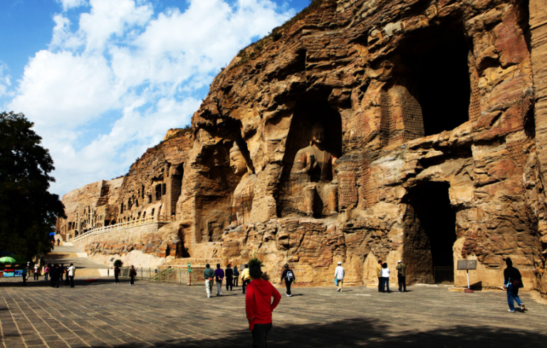 Yungang Grottoes in Datong, China