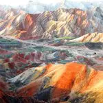The Flaming Mountains in Zhangye
