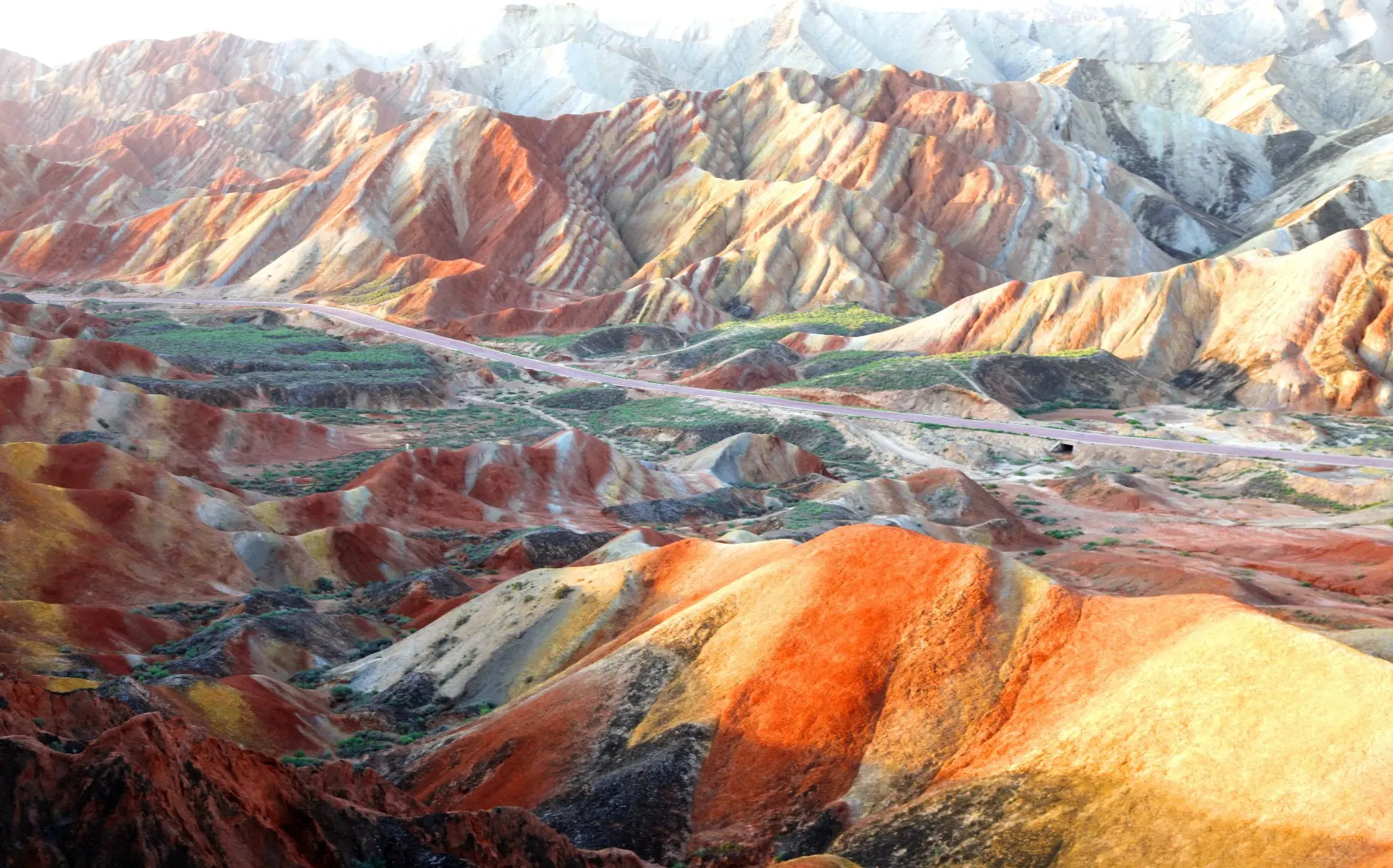 The Flaming Mountains in Zhangye