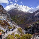 Trail to Milk lake and five color lake at yading Nature Reserve