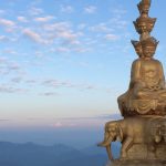 Golden summit statue Mt Emei