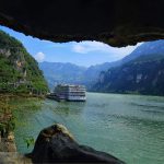 Yangtze river cruise view China