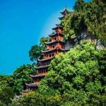 Shibao temple Yangtze river