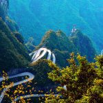 Roads to Tianmen mountain Zhangjiajie
