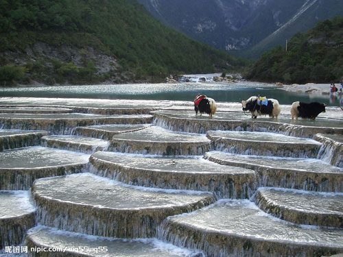 The White Water Terrace in Shangri-La