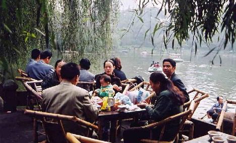 Outdoor Teahouse at Chengdu People’s Park